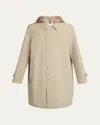 Moncler Men's Miroir Long Parka In Stone