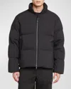 Moncler Black Misonet Short Down Jacket In Navy