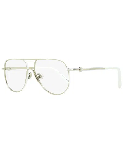 Moncler Men's Ml5202 56mm Optical Frames In Silver