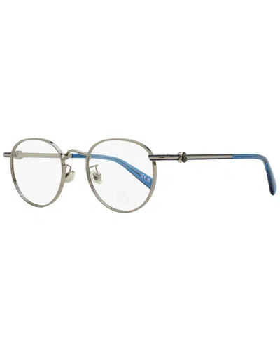 Moncler Men's Ml5204h 48mm Optical Frames In Silver
