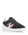 Moncler Men's Monaco Low Top Sneakers In Dark Grey