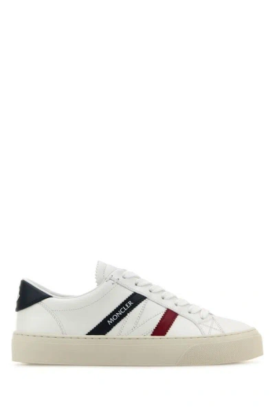 Moncler Men Monaco2 Low Top Sneakers In White