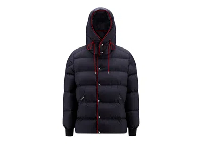 Pre-owned Moncler Men's  Amarante Jacketin Navy Blue/red