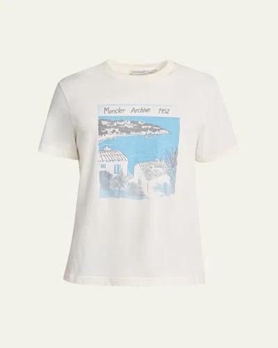 Moncler Short Sleeve 1952 Graphic T-shirt In White