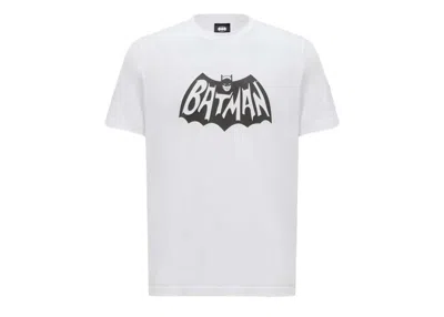 Pre-owned Moncler Men's  Batman Logo T-shirt In White