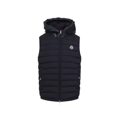 Moncler Bouger Down Vest In Blue