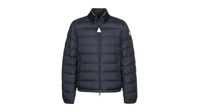 Pre-owned Moncler Men's  Brendann Short Down Jacket In Navy Blue