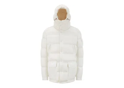 Pre-owned Moncler Men's  Chiablese Short Down Jacket In Milk White