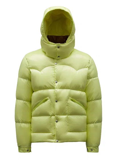 Pre-owned Moncler Men's  Coutard Short Down Jacket In Cream Yellow