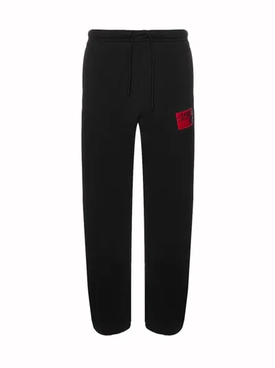 Pre-owned Moncler Men's  Genius 1952 Logo Patch Sweatpants In Black