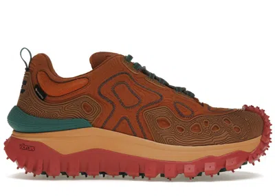 Pre-owned Moncler Men's  Genius Trailgrip Grain Salehe Bembury Sneakers In Orange/brown/dusty Pink