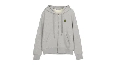 Pre-owned Moncler Men's  Hoodie Zip Up Sweatshirt In Gray