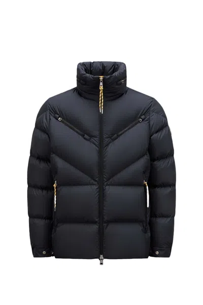 Pre-owned Moncler Men's  Katmai Down Jacket In Black Yellow