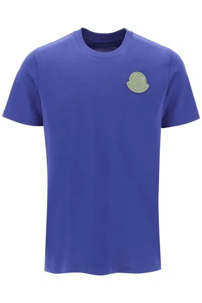 Pre-owned Moncler Men's  Logo Match T-shirt In Blue