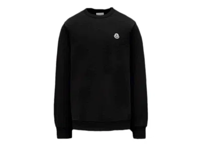 Pre-owned Moncler Men's  Logo Patch Sweatshirt In Black