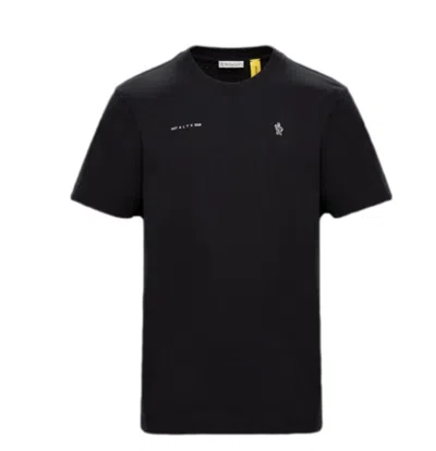 Pre-owned Moncler Men's  Logo Print Oversized T-shirt In Black