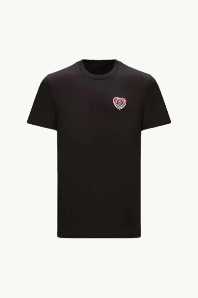 Pre-owned Moncler Men's  Logo T-shirt In Black