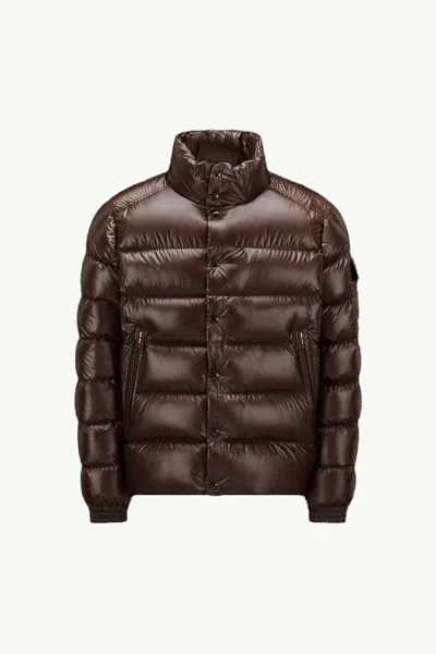 Pre-owned Moncler Men's  Lule Short Down Jacket In Brown