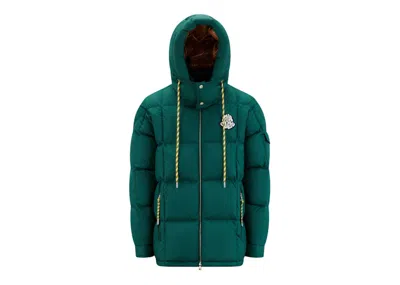Pre-owned Moncler Men's  Mariveles Short Down Jacket In Teal Green