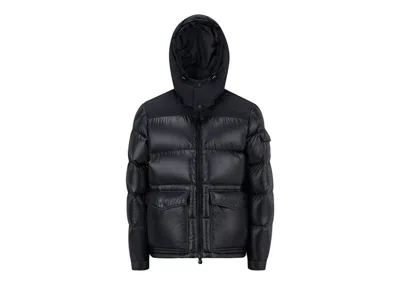 Pre-owned Moncler Men's  Masaya Short Down Jacket In Black