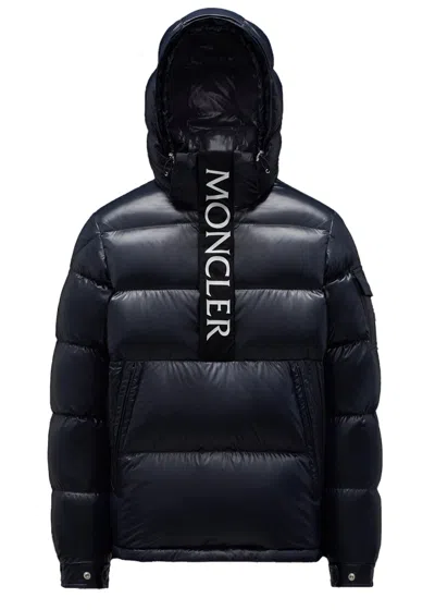 Pre-owned Moncler Men's  Maury Short Down Jacket In Night Blue