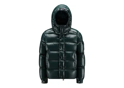 Pre-owned Moncler Men's  Maya 70th Anniversary Special Edition Short Down Jacket In Forest Green