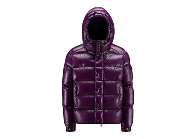 Pre-owned Moncler Men's  Maya 70th Anniversary Special Edition Short Down Jacket In Grape Violet