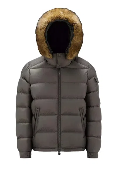 Pre-owned Moncler Men's  Mayaf Short Down Jacket In Gray