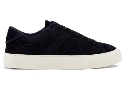 Pre-owned Moncler Men's  Monaco 2 Low Top Sneakers In Navy Blue/white