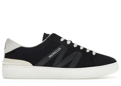 Pre-owned Moncler Men's  Monaco Low Top Sneakers In Navy Blue/white