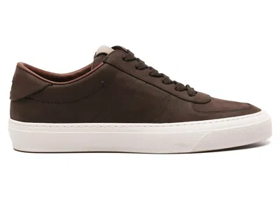 Pre-owned Moncler Men's  Monclub Low Sneakers In Coffee Brown