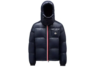 Pre-owned Moncler Men's  Montbeliard Short Down Jacket In Navy Blue
