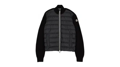 Pre-owned Moncler Men's  Padding Zip Up Cardigan In Black