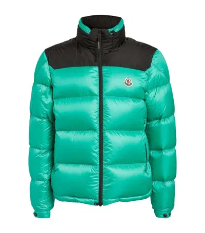 Pre-owned Moncler Men's  Peuplier Puffer Jacket In Green/black