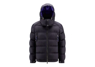 Pre-owned Moncler Men's  Poirier Short Down Jacket In Navy Blue