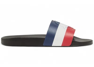 Pre-owned Moncler Men's  Pool Slide Sneakers In Black
