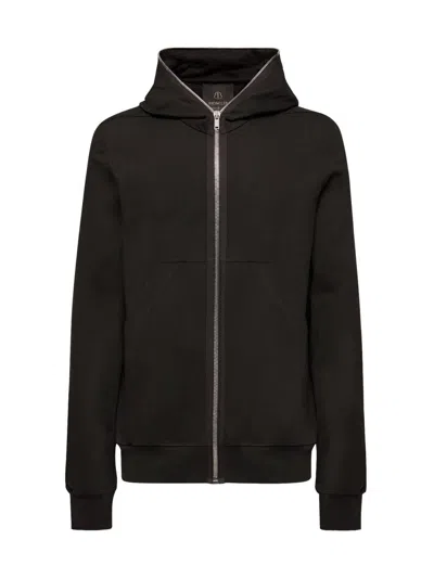 Moncler Men's  + Rick Owens Ziplock Hooded Sweatshirt In Cotton In Black