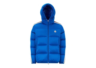 Pre-owned Moncler Men's  Sanbesan Short Down Jacket In Electric Blue