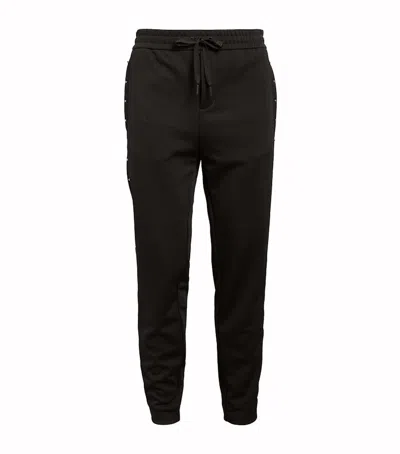 Pre-owned Moncler Men's  Studdetail Sweatpants In Black