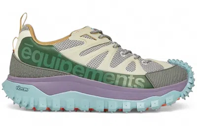 Pre-owned Moncler Men's  Trailgrip Amoeba Salehe Bembury Green Lilac Blue Sneakers In Multi