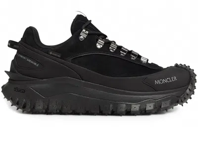 Pre-owned Moncler Men's  Trailgrip Apex Sneakers In Black
