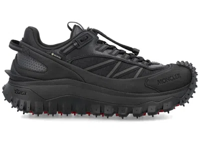 Pre-owned Moncler Men's  Trailgrip Goretex Low Sneakers In Black