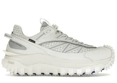 Pre-owned Moncler Men's  Trailgrip Goretex Low Sneakers In White