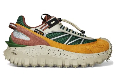 Pre-owned Moncler Men's  Trailgrip Sneakers In Green