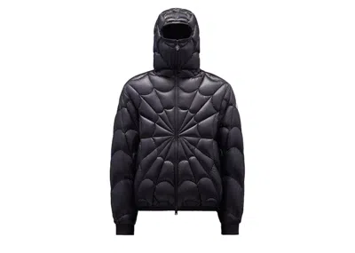 Pre-owned Moncler Men's  Violier Spiderman Short Down Jacket In Black