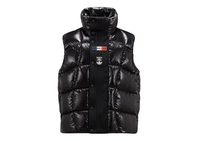Pre-owned Moncler Men's  X Adidas Originals Bozon Down Vest In Black