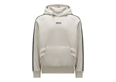 Pre-owned Moncler Men's  X Adidas Originals Fleece Hoodie In White