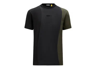 Pre-owned Moncler Men's  X Adidas Originals Jersey T-shirt In Black & Green