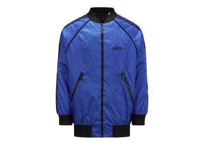 Pre-owned Moncler Men's  X Adidas Originals Seelos Reversible Down Jacket In Blue