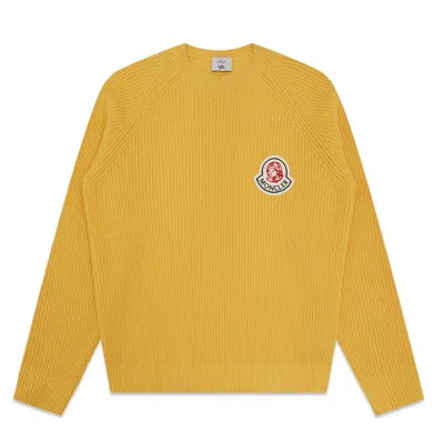 Pre-owned Moncler Men's  X Billionaire Boys Club Wool & Cashmere Sweater In Sunshine
